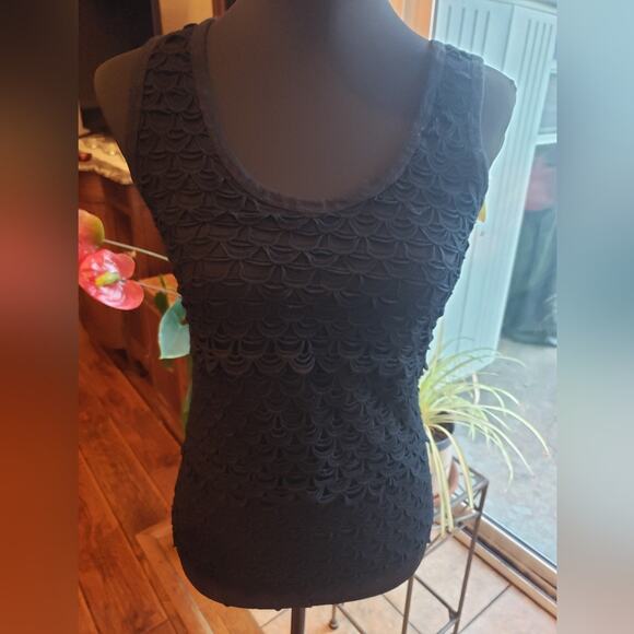 J Crew lace front knit tank top XS Navy Blue - Picture 1 of 12